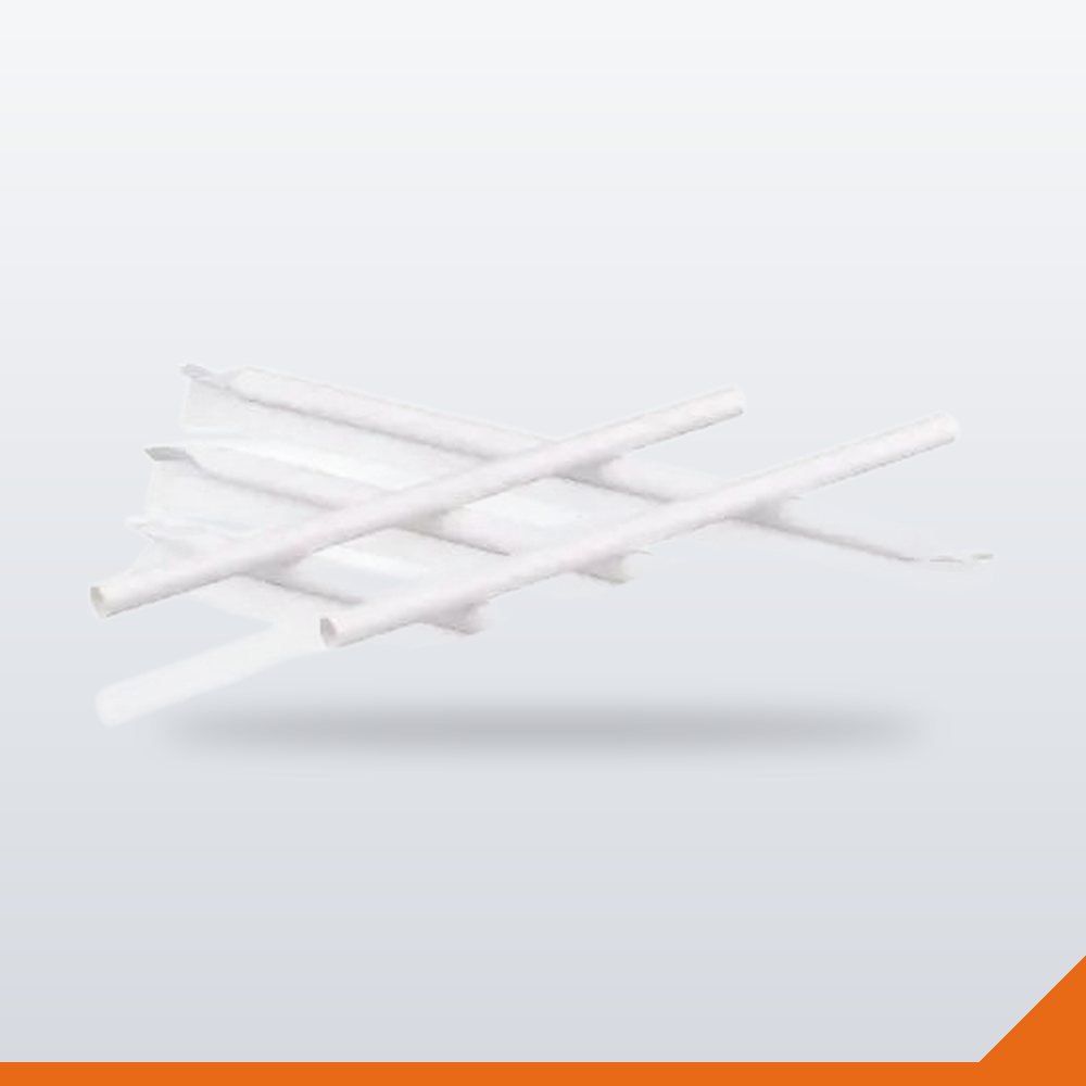 STR-085-WHT-8 Straw Paper Wrapped – Black, 6mm