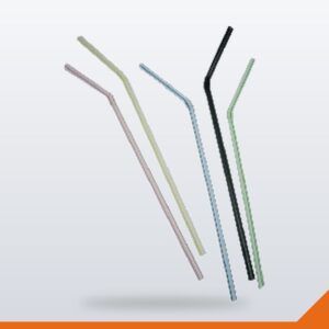 Straw Plastic Bendy – Assorted, 250/Pack