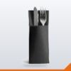 Slim Cut Serviettes – Black, 400x200mm