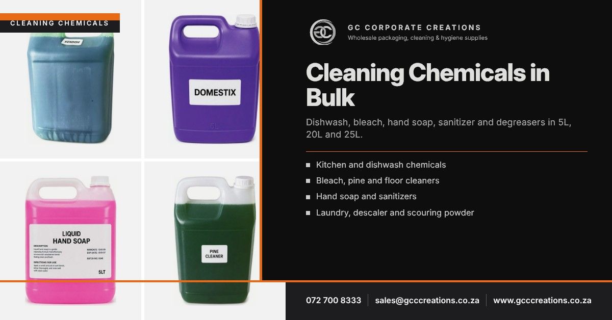 GC Corp cleaning chemicals bulk