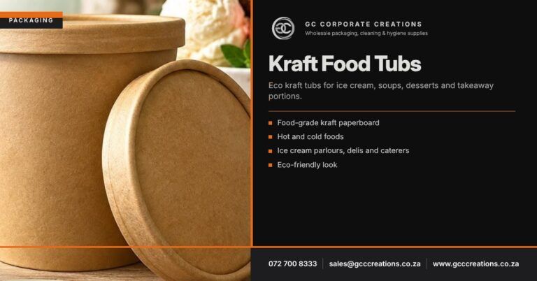 GC Corp kraft tubs